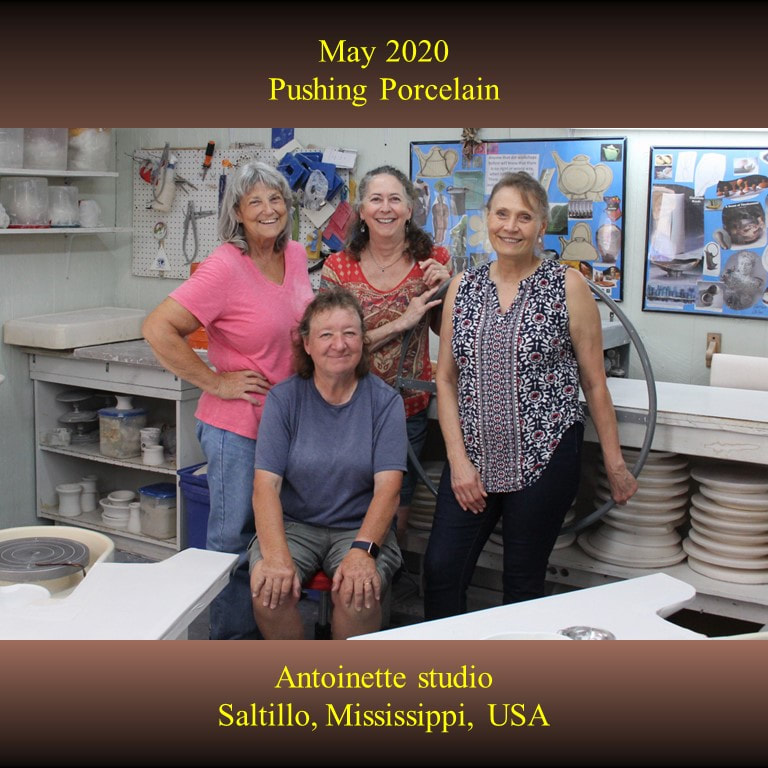 Pushing porcelain hands-on workshop in the potter's studio of Antoinette Badenhorst in Saltillo MS