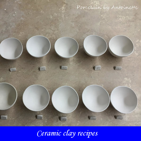Antoinette Badenhorst shares her ceramic clay recipes on her website. 